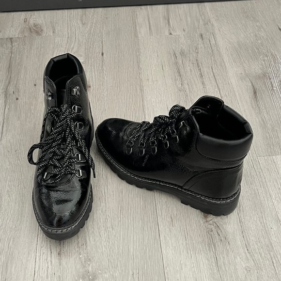 Aldo Black Patent Leather Booties - Picture 5 of 6